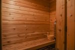 Sauna on 1st Floor, can fit 2 people comfortably at a time. 